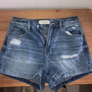 Pac Sun • Blue Mom Short Jean Shorts